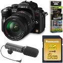 Panasonic GH1 Digital SLR (Black) with 14-140mm, DMW-MS1 microphone, 8GB SD Card and HDMI Cable