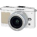 Olympus E-P1 Digital Camera plus 14-42mm F3.5-5.6 (White Body/ Silver Lens)