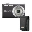 Nikon Coolpix S220 Black Compact Digital Camera - Plus free leather case worth £19.99