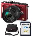 Panasonic GF1 Red Digital Camera with 14-45mm Lens plus Free System Bag and 4GB Memory Card