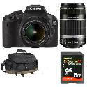 Canon EOS 550D Digital SLR plus 18-55mm and 55-250mm Lenses with Free Battery, 10EG Bag and 8GB Card