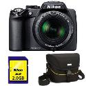 Nikon Coolpix P100 Black Digital Camera plus Free 2GB Card and Case