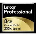Lexar 8GB 233x Professional Compact Flash Card