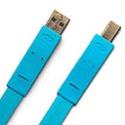 Lacie USB 2.0 A male to USB 2.0 B male 1.2m flat cable