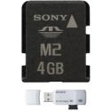 Sony 4GB Memory Stick Micro c/w USB adapter