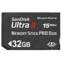 SanDisk 32GB Ultra II Memory Stick Pro Duo