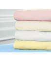 Cotton fitted sheets for crib - WHITE