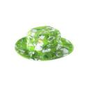 Babybanz Sun Hat 0 to 2 - Lime Green Hawaiian