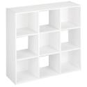 white cube shelves (w/open back on some cubes) 