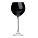 Black bauble wine glass