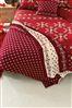Knitted Red Snowflake throw