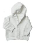White knit cardigan 0-3 months