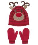 Rudolph newborn hat & mitt set