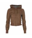 Brown leather jaket