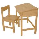 Rubberwood Desk And Chair