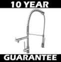 TALL CHROME KITCHEN SINK PULL OUT SPRAY MIXER TAP 