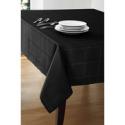 Canopy Herringbone Tablecloth, Rich Black