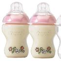 Tommee Tippee Closer to Nature Pink 260ml Easi-Vent Bottle - 2 Pack