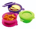 Perfect Portions Pink Travel Snack Pots - 3 Pack