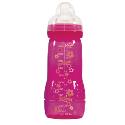 MAM 330ml ULTI Silk Bottle and Teat - Pink