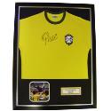 Framed Pele Signed Shirt - Brazil