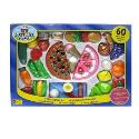 Just Like Home 60 Piece Slice and Play Food Set