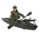 HM Armed Forces Royal Navy 10" Commando Figure with Canoe