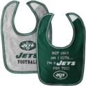 New York Jets 2-Pack Green-Ash Bib