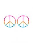 Metallic Peace Earrings