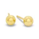 14K Gold 4mm Ball Stud Earrings