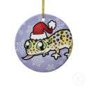 Christmas Leopard Gecko Christmas Ornament