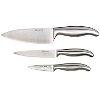 set of 3 stainless steel kitchen knives