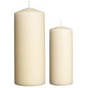 John Lewis Value Ivory Pillar Candles 15cm