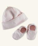 Hat and Booties - Morning Pink