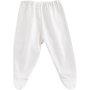 Footed Pants White 3-6mths - Organic