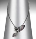 Diamante Crazy Bird necklace