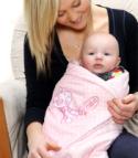 Nursery Time Baby Soft Pram Blanket Spotty Pink