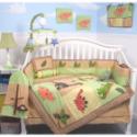 SoHo Dinosaur Plant Crib Nursery Bedding 10 Pieces