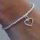 Anna-Bella open heart bracelet