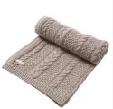 Millie & Boris - Small Knitted Cable Blanket