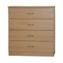 Beech Chest of Drawers 4 Drawer