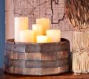 Wine Barrel Candle Tray