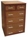 Home Source Industries Six Drawer Chest in Mahogan