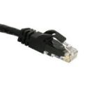 Cat6 550 MHz Snagless Patch Cable, Black (1 Foot)