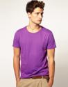 ASOS purple crew neck t shirt