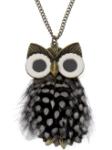Feather Owl Pandant necklace