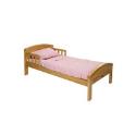 Baby Weavers Country Toddler Bed - Antique - Complete With My Mattress and Pink Bedding Set