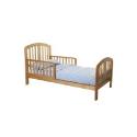 Baby Weavers Toddler Bed - Natural - Complete with My Mattress and Blue Bedding Set