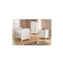 Lollipop Lane Oakhill Roomset - White - Cotbed Wardrobe and Dresser