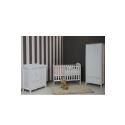 Baby Weavers Anna Roomset  White - Including Cot, Dresser & Wardrobe